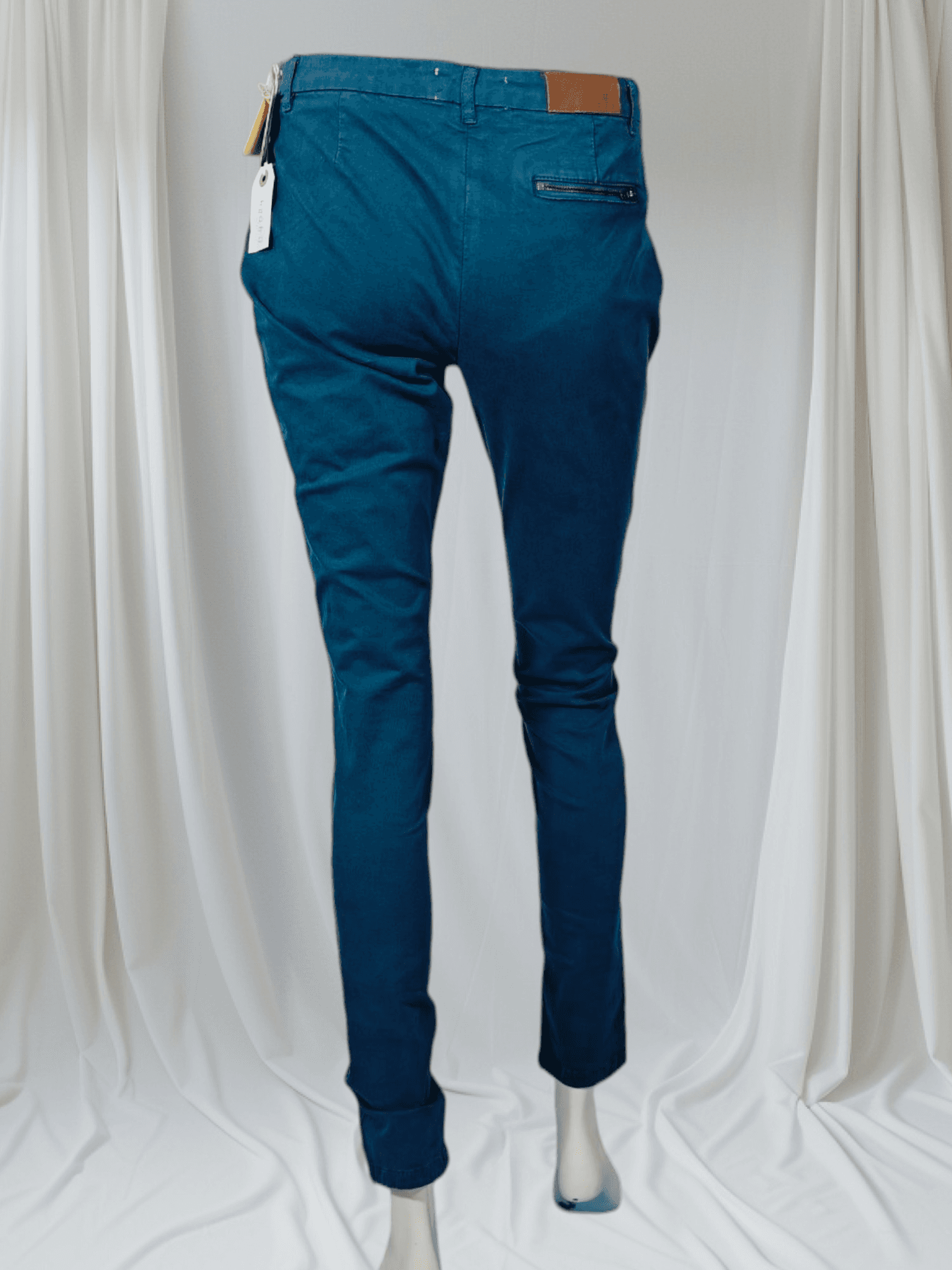 Américain Vintage – Pantalon ajusté bleu pétrole
