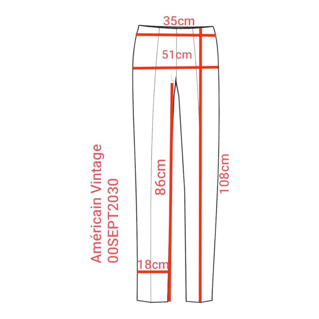 Américain Vintage – Pantalon fluide en crêpe