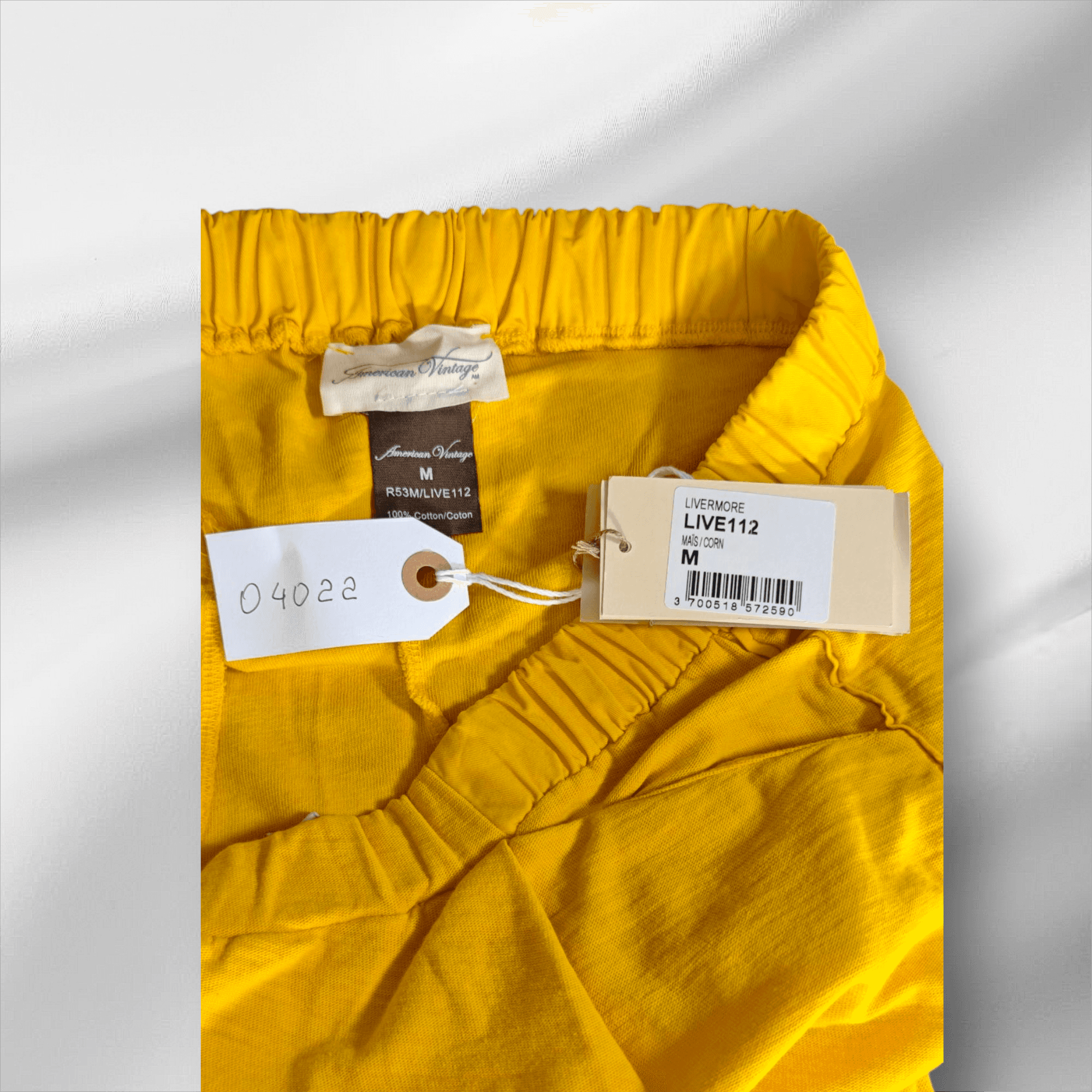 Américain Vintage – Pantalon jaune moutarde