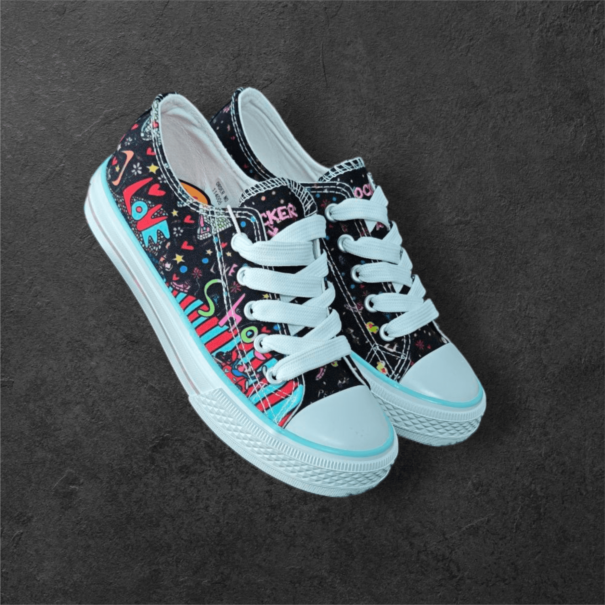 Dockers Sneakers Graphiques Noir/Fuchsia