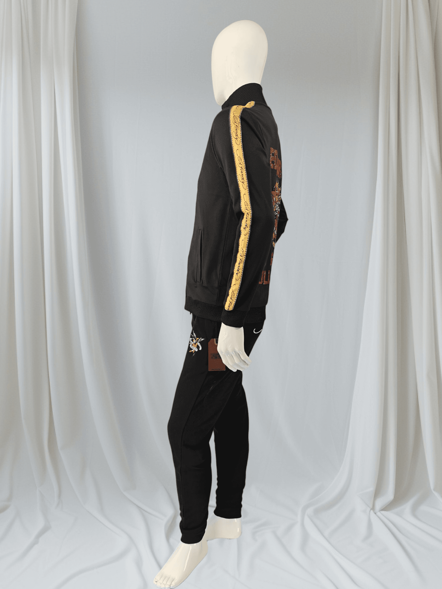 Ed Hardy – Ensemble “Cheetah Crystal Track Top & Till Death Jogger”