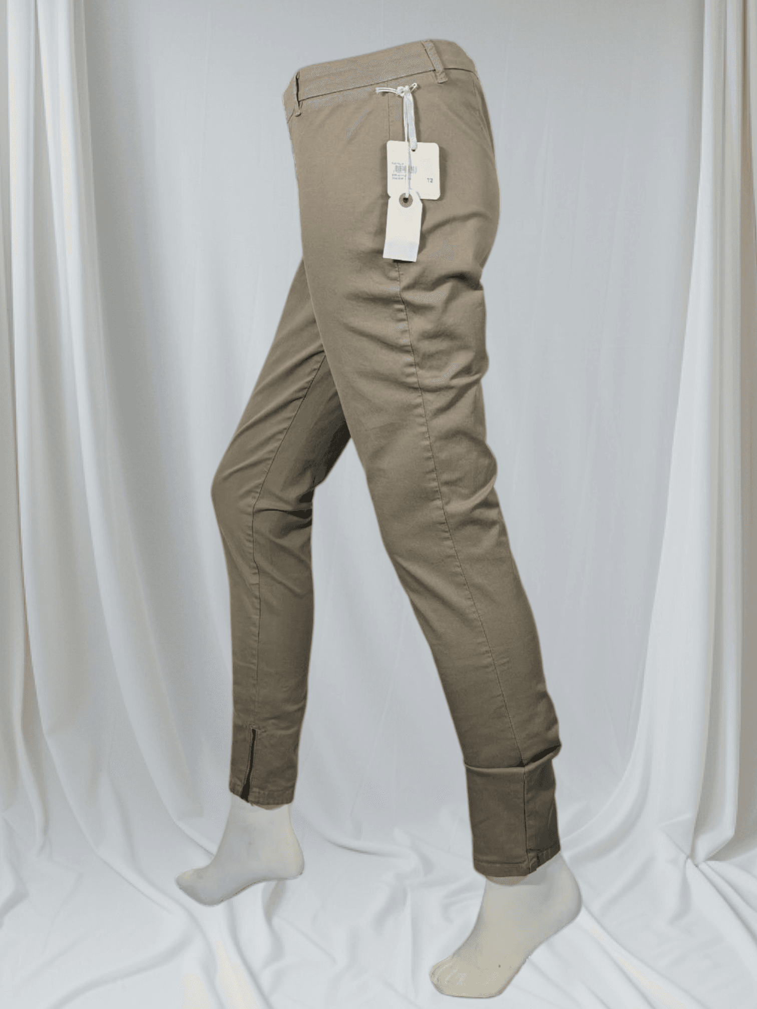 Américain Vintage – Pantalon ajusté gris taupe